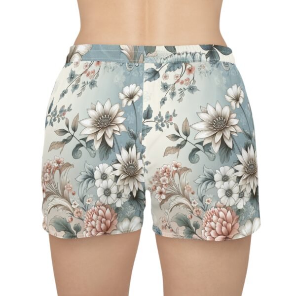 Floral Print Women's Shorts, Summer Beach Wear, Casual Vacation Bottoms, Boho Chic Lounge Shorts, Comfy Lounge Shorts - Image 5