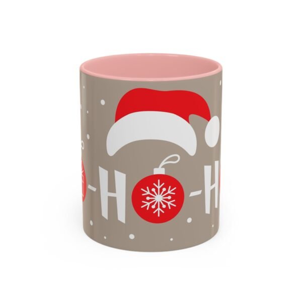 Christmas HO HO HO Accent Coffee Mug (11 oz), Festive Holiday Coffee Cup, Santa Claus Mug, Christmas Gift Idea, Santa Ho Ho Ho Mug, Holiday - Image 4