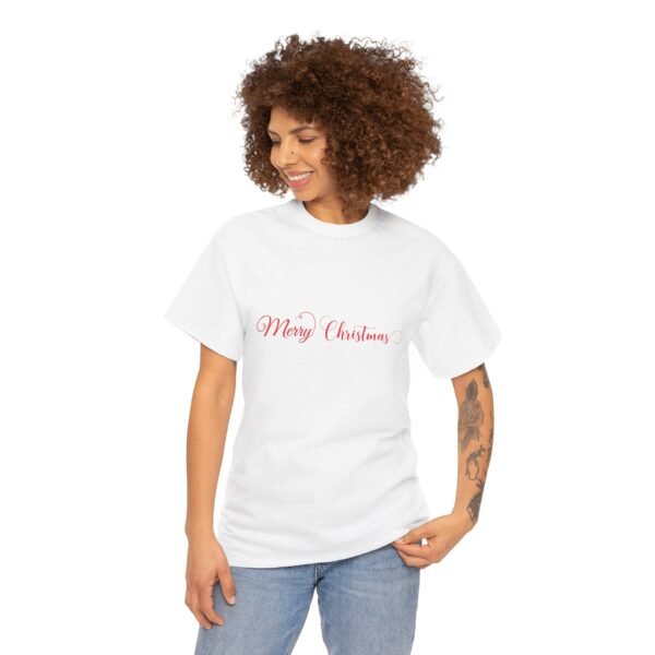 Christmas Cactus Snowmen Unisex Tee, Holiday Heavy Cotton T-Shirt, Festive Winter Gift, Xmas Apparel, Seasonal Graphic Shirt - Image 11