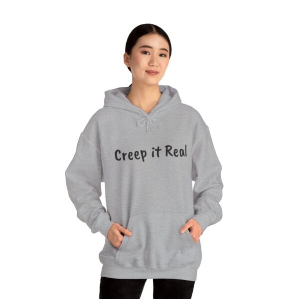 Creep it Real Halloween Hoodie, Unisex Sweatshirt, Spooky Scary Costume, Fall Apparel Gift, Cozy Autumn Pullover, Trick or Treat Hoodie - Image 45