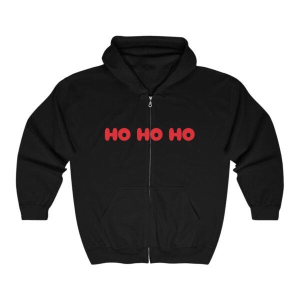 Funny Dear Santa I was Framed Hoodie, Christmas Unisex Zip-Up Sweatshirt, Holiday Gift for Him or Her, Winter Apparel, Cozy Jumper - Image 2