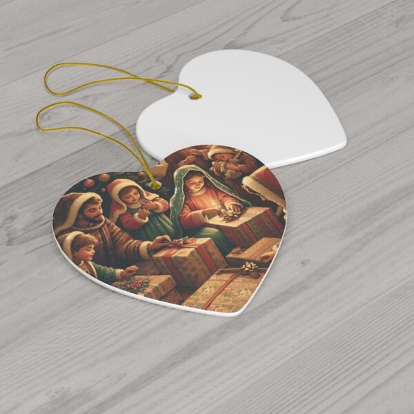 Christmas Time Ceramic Ornament, Holiday Decor, Festive Tree Decoration, Xmas Gift, Seasonal Ornament, Decorative Hanging Bauble for - Image 5