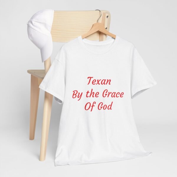 Texas Themed Unisex T-shirt - Texas by the Grace of God - Image 3