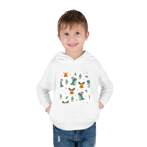 Christmas Toddler Fleece Hoodie, Xmas Kids Winter Sweatshirt, Holiday Gift for Children, Festive Winter Apparel, Winter Toddler Pullover - Image 3