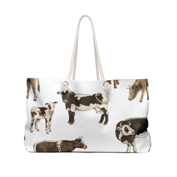 Rancher Themed Weekender Bag, Cowgirl Cowboy Cows Western Overnight Travel - Image 2