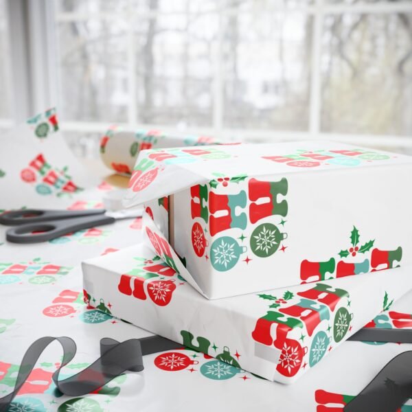 Christmas Wrapping Papers, Holiday Gift Wrap, Festive Present Packaging, Xmas Decorative Sheets, Santa Claus Theme - Image 5