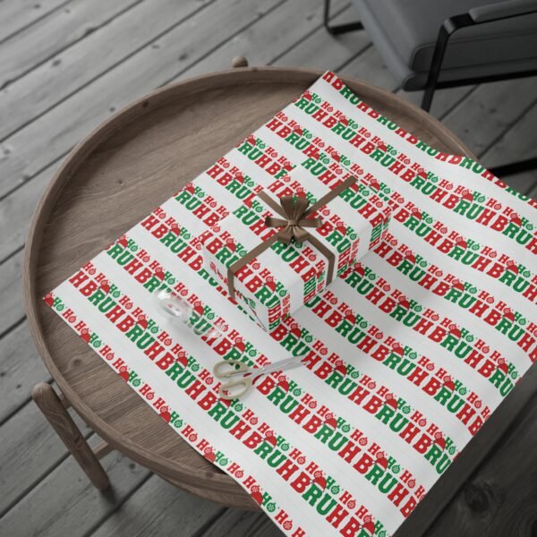 Wrapping Paper - HO HO Bruh Christmas Holiday Design - Image 17