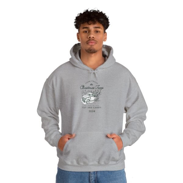 Vintage Christmas Tree Farm Hoodie, Holiday Sweatshirt, Retro Xmas Jumper, Cozy Winter Pullover, Festive Gift Idea - Image 8
