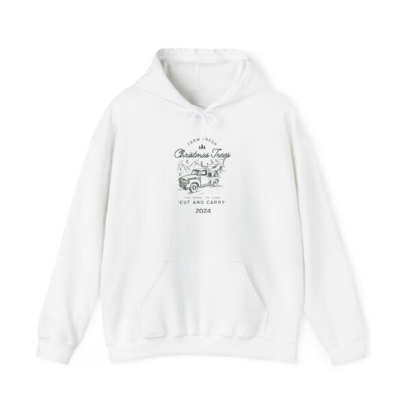 Vintage Christmas Tree Farm Hoodie, Holiday Sweatshirt, Retro Xmas Jumper, Cozy Winter Pullover, Festive Gift Idea - Image 2