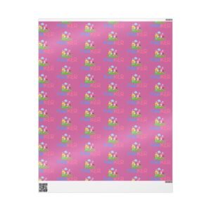 Kids Wrapping Paper, Personalized Parker Name Design, Gift Wrap for Children, Custom Birthday Present Wrap, Boys and Girls Gift Wrap Roll,