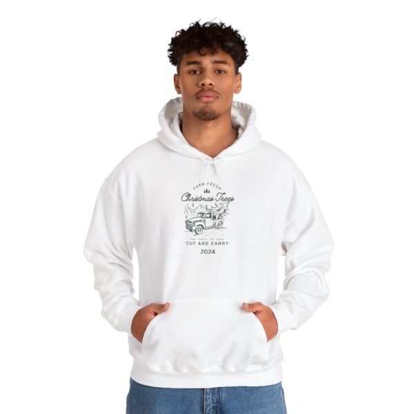Vintage Christmas Tree Farm Hoodie, Holiday Sweatshirt, Retro Xmas Jumper, Cozy Winter Pullover, Festive Gift Idea - Image 5