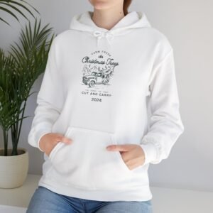 Vintage Christmas Tree Farm Hoodie, Holiday Sweatshirt, Retro Xmas Jumper, Cozy Winter Pullover, Festive Gift Idea
