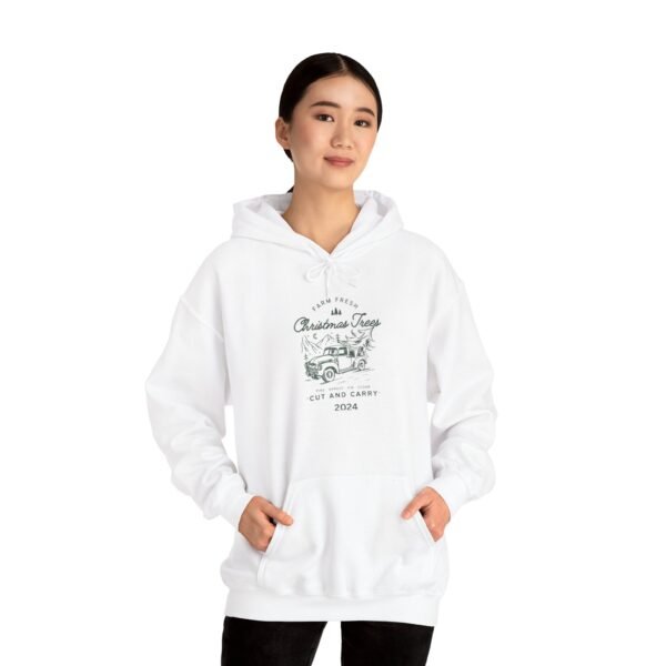 Vintage Christmas Tree Farm Hoodie, Holiday Sweatshirt, Retro Xmas Jumper, Cozy Winter Pullover, Festive Gift Idea - Image 6
