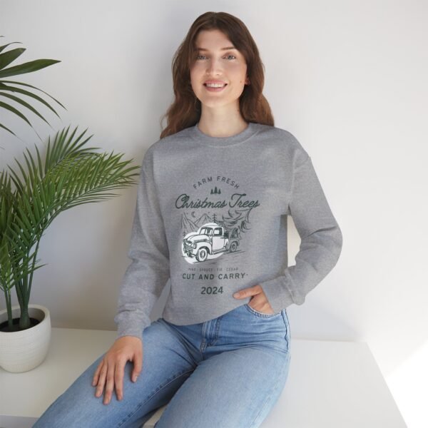 Vintage Christmas Sweatshirt, Old Truck and Tree Design - Holiday Crewneck Jumper, Winter Pullover, Festive Sweater, Xmas Top, Retro