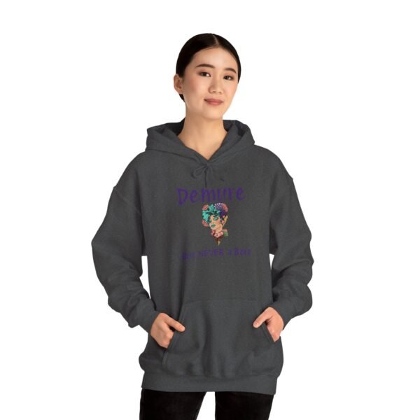 Demure Funny Hoodie, Humorous Pullover Sweatshirt, Comfy Jumper, Unisex Urban Streetwear, Cozy Jacket - Image 6