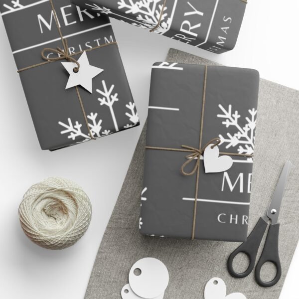 Christmas Wrapping Papers, Snowflake Design, Gift Wrap Roll for Holiday Presents, Festive Gift Wrap, Xmas Wrapping Paper - Image 7