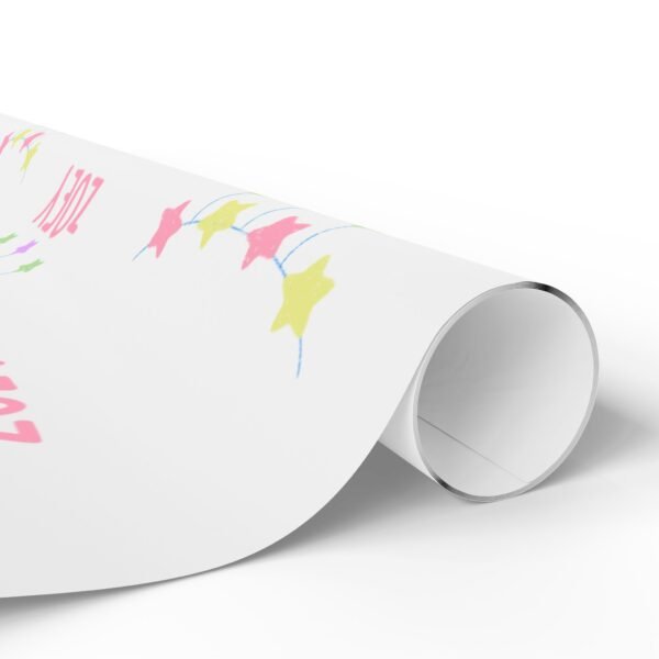Kids Wrapping Papers, Personalized Zoey Name Gift Wrap, Children's Birthday Party Supplies, Custom Present Packaging, Unique Celebration - Image 3