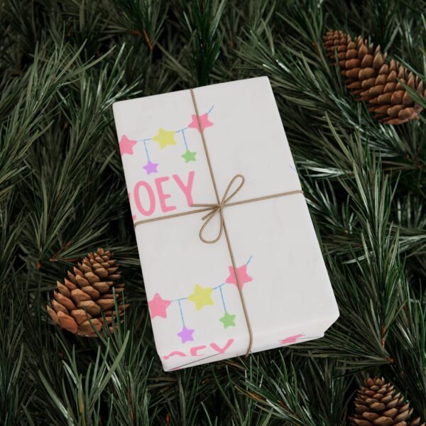 Kids Wrapping Papers, Personalized Zoey Name Gift Wrap, Children's Birthday Party Supplies, Custom Present Packaging, Unique Celebration - Image 5