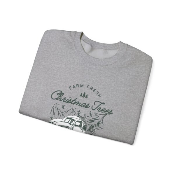 Vintage Christmas Sweatshirt, Old Truck and Tree Design - Holiday Crewneck Jumper, Winter Pullover, Festive Sweater, Xmas Top, Retro - Image 3