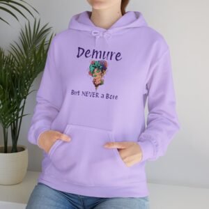 Demure Funny Hoodie, Humorous Pullover Sweatshirt, Comfy Jumper, Unisex Urban Streetwear, Cozy Jacket