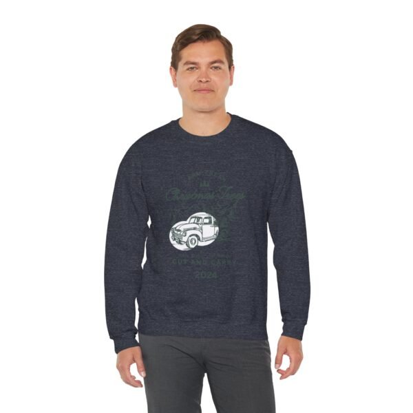 Vintage Christmas Sweatshirt, Old Truck and Tree Design - Holiday Crewneck Jumper, Winter Pullover, Festive Sweater, Xmas Top, Retro - Image 8