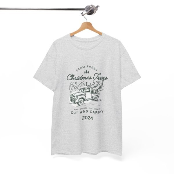 Vintage Christmas Unisex Heavy Cotton Tee with Old Truck, Holiday T-Shirt, Christmas Apparel, Vintage Tee, Retro Shirt, Christmas Gift - Image 7