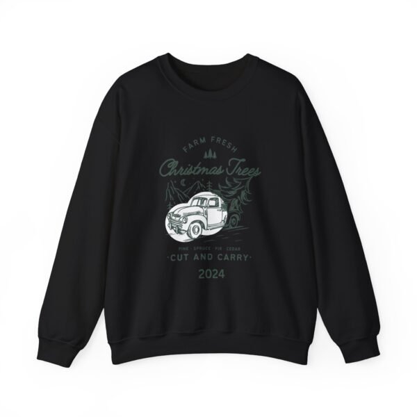 Vintage Christmas Sweatshirt, Old Truck and Tree Design - Holiday Crewneck Jumper, Winter Pullover, Festive Sweater, Xmas Top, Retro - Image 7