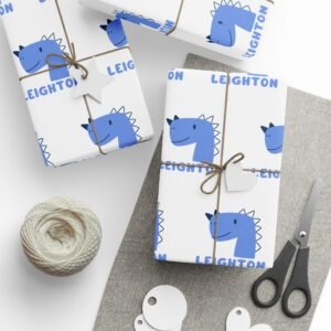 Kids Dino Wrapping Papers, Children's Gift Wrap, Birthday Party Supplies, Cute Dinosaur Wrap, Jurassic Park Celebration Decor