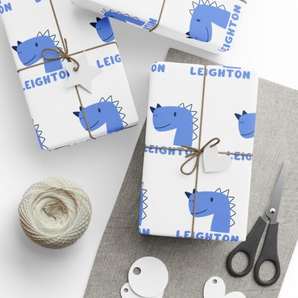 Kids Dino Wrapping Papers, Children's Gift Wrap, Birthday Party Supplies, Cute Dinosaur Wrap, Jurassic Park Celebration Decor